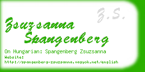 zsuzsanna spangenberg business card